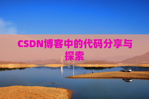 CSDN博客中的代码分享与探索 CSDN博客中的代码分享与探索